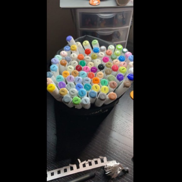 Caliart 81 Colors Set Dual Tipped Anime Shading Alcohol Based Markers - Picture 1 of 7